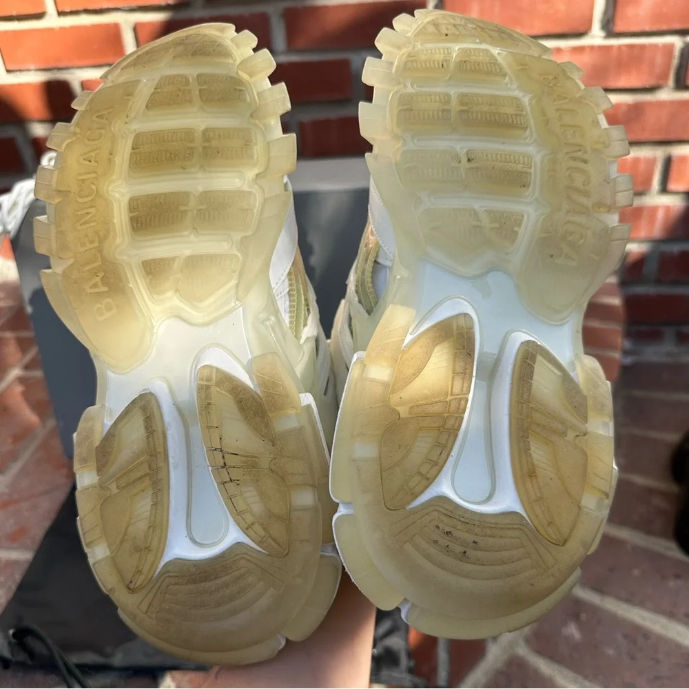 Balenciaga Cream and White Chunky Sneakers - Picture 6 of 6